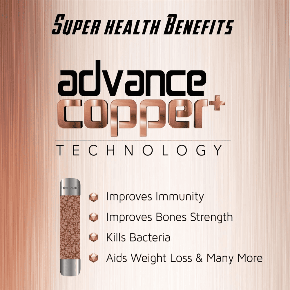 Hindware ELVEA, 7 Ltrs RO+UF+PH +UV+Advance Copper+Ph Booster Best Water Purifier, White & Black