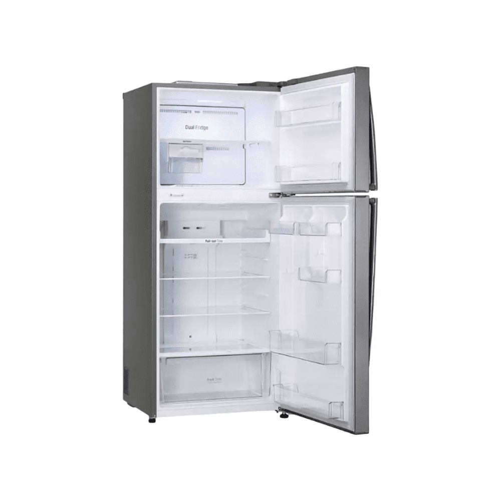 LG 437 Ltrs 2 Star Inverter Frost Free Double Door Refrigerator (GL-T432APZY, Shiny Steel)