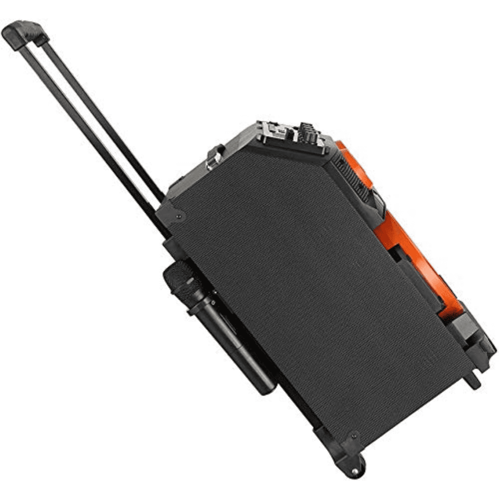 Aisen Portable Party Wireless Mic Sound Speaker with Digital Display Panel (A70UKB710,Orange)