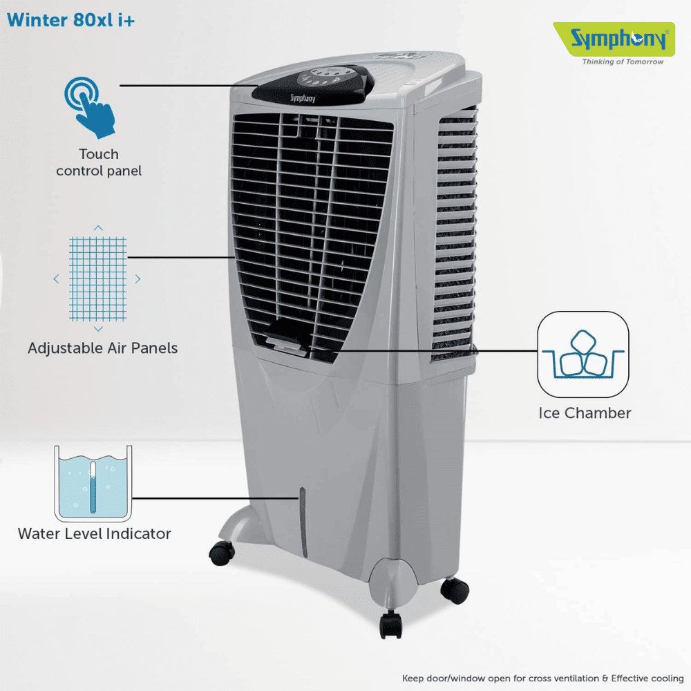 Symphony 80 Ltrs Desert Room Air Cooler (Winter 80XL+i)