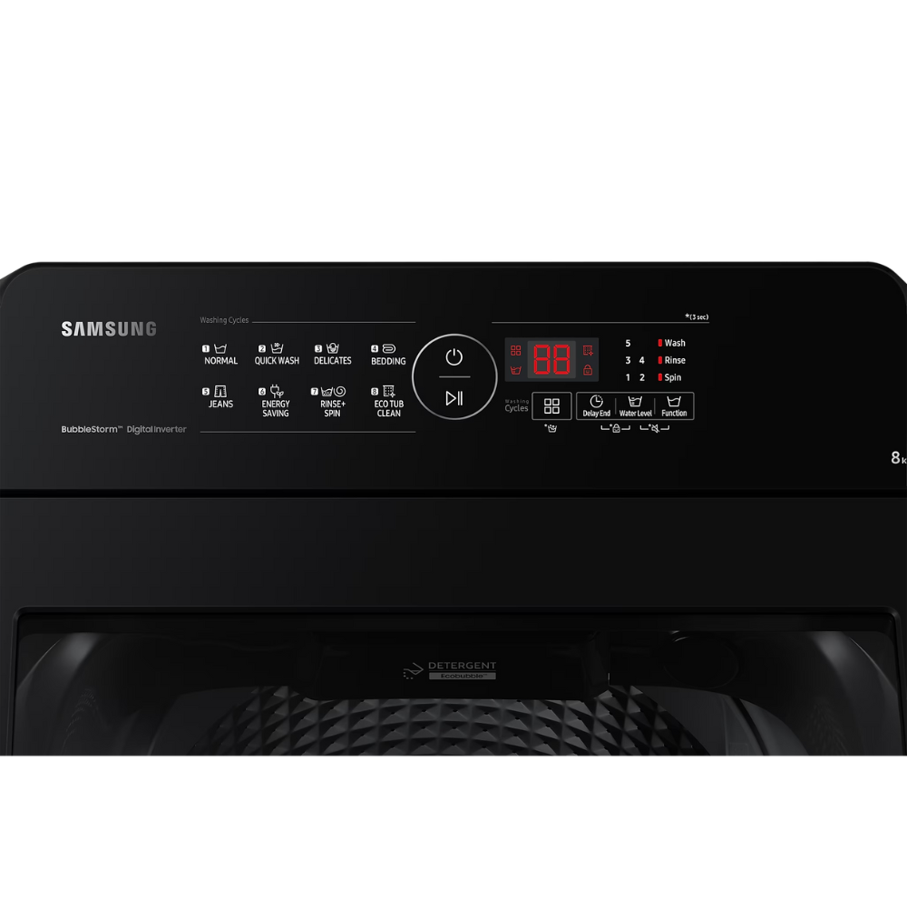 Samsung 8 Kg 5 Star Fully Automatic Top Load Washing Machine (WA80BG4441BD, Grey)