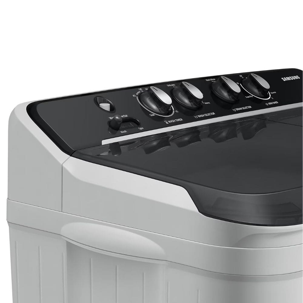 Samsung 9 Kg 5 Star Semi-Automatic Top Load Washing machine (WT90C4260GG,Black & White)