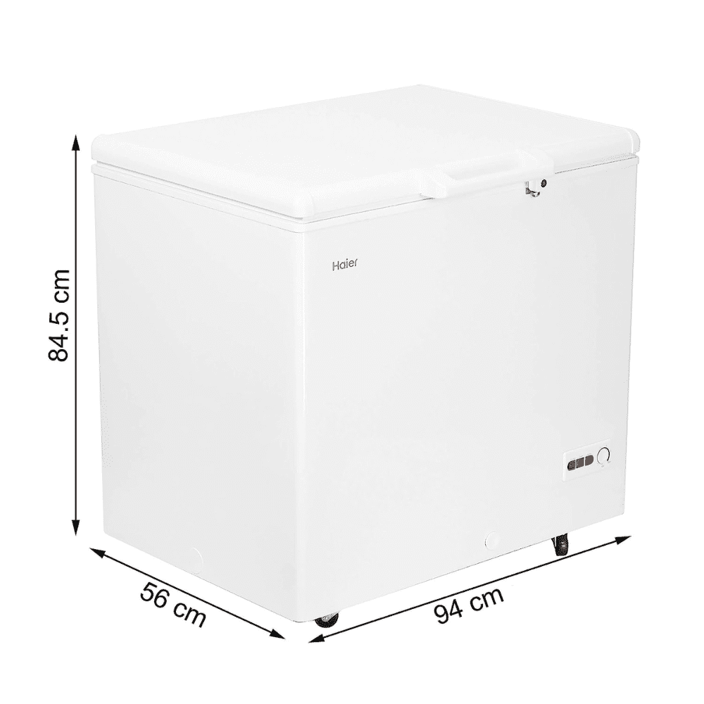 Haier HCC-230HC, 203 Ltrs Hard Top Convertible Single Door Deep Freezer, White