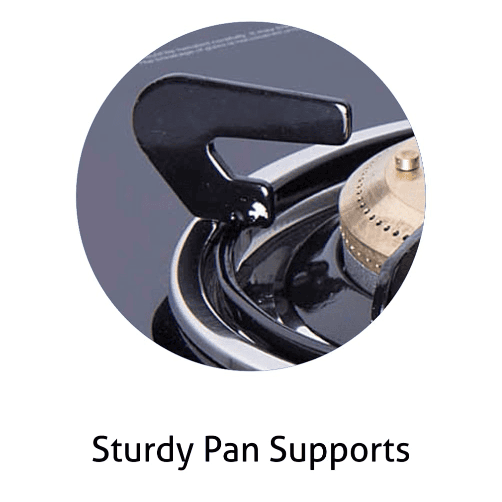 Glen Cooktop, 1043 GT HF BB DT AI, 4 Burner Auto Manual Ignition Glass Top Brass Burner 1 Big + 2 Medium + 1 small Gas Stove (Black)