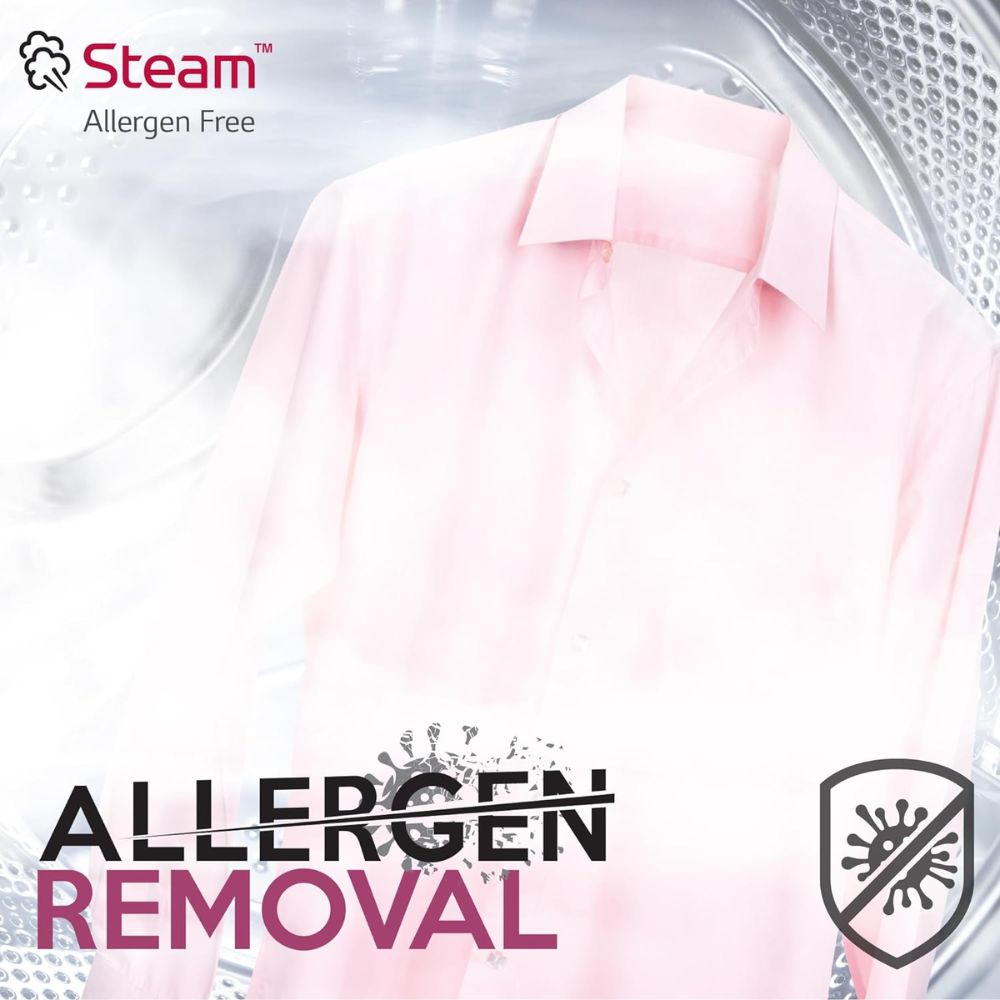 LG 11 Kg 5 Star Fully-Automatic Front Load Washing machine, Washer with Dryer (FHD1107STB,Black)