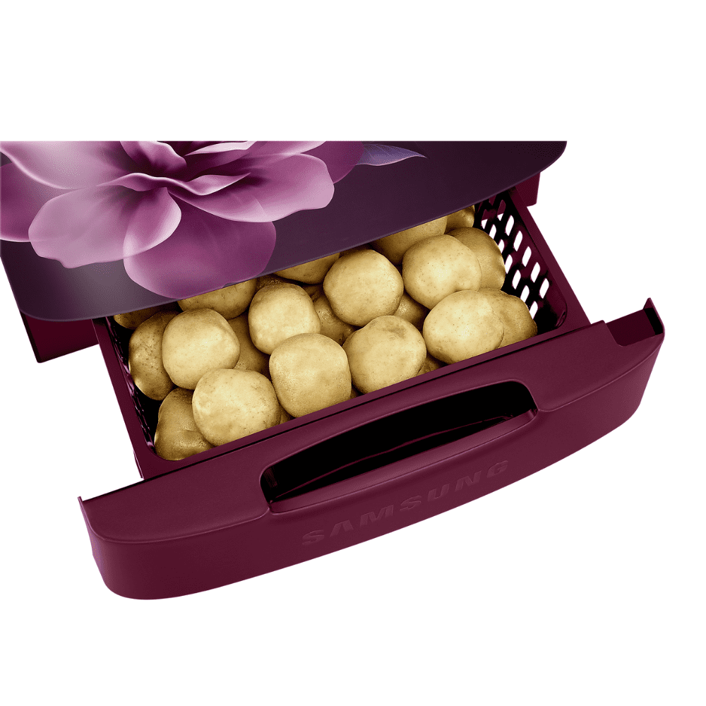 Samsung RR24C2823CR, 223 Ltrs 3 Star Direct Cool Single Door Refrigerator, Camellia Purple