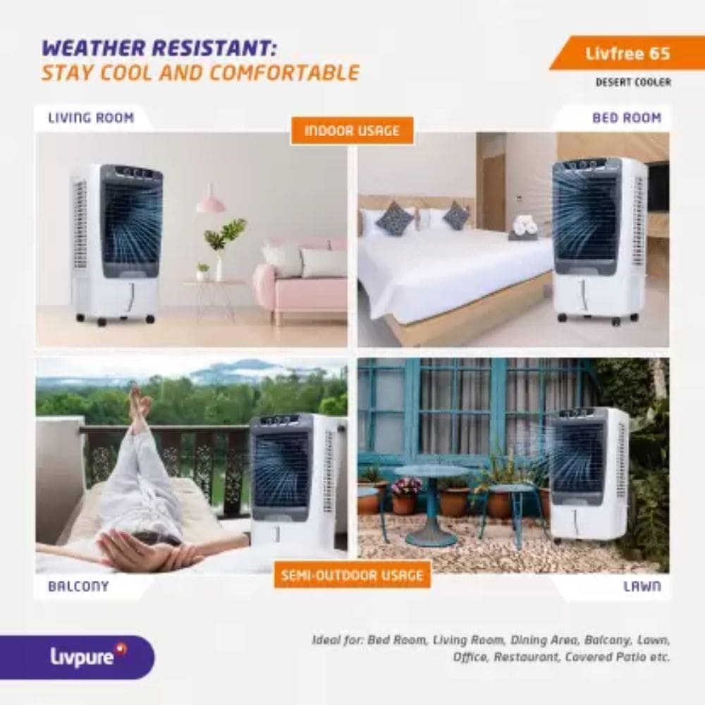 Livpure 65 Ltrs Desert Room Air Cooler (superior livfree65l)