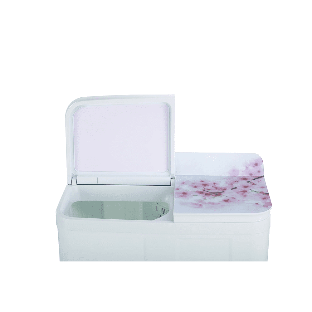 Haier 8.5 Kg 5 Star Semi-Automatic Top Load Washing Machine ( HTW85-178, Roses White)