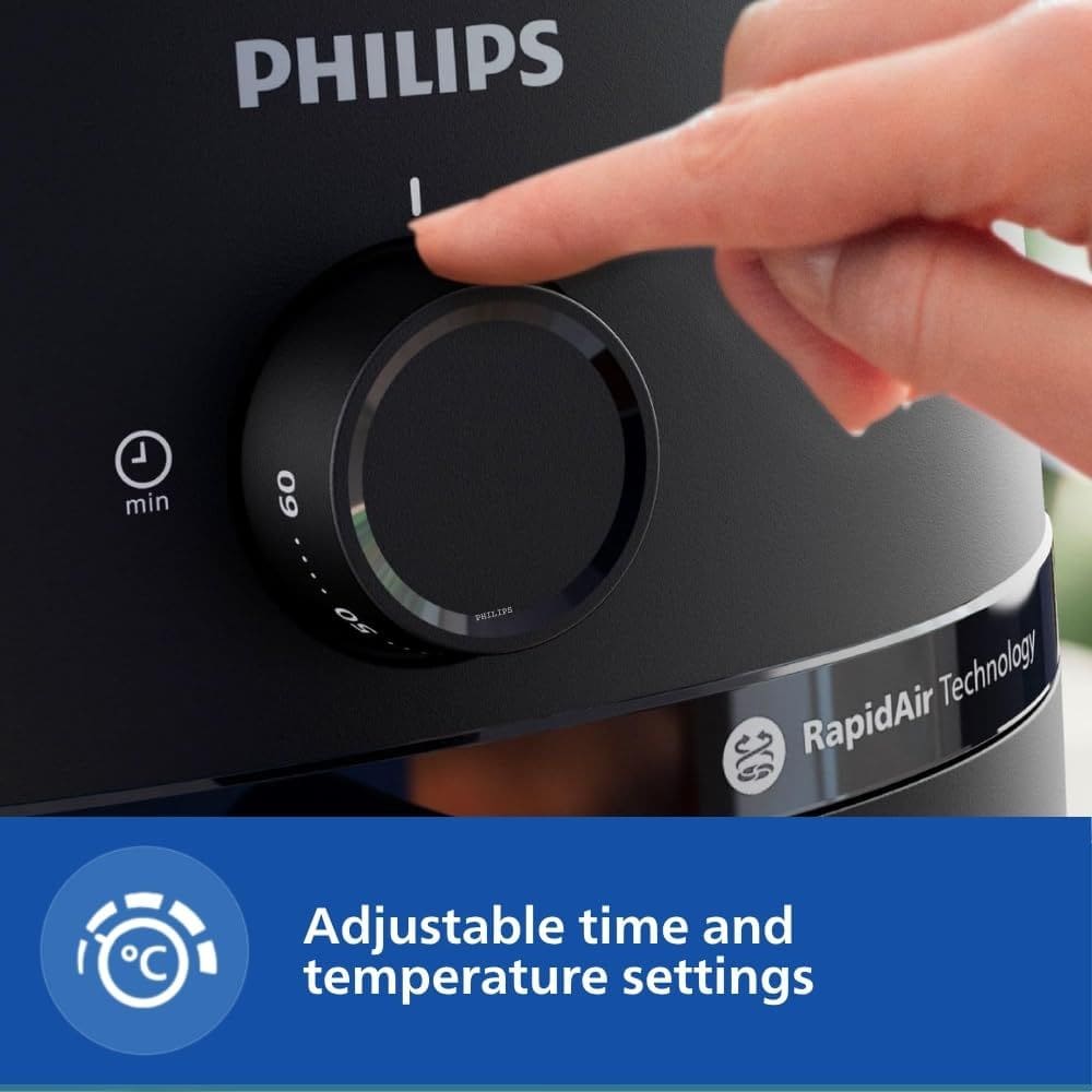 Philips 4.2 Litres Electric Air Fryer, Preset Temperature Ccontrol (NA120/00)
