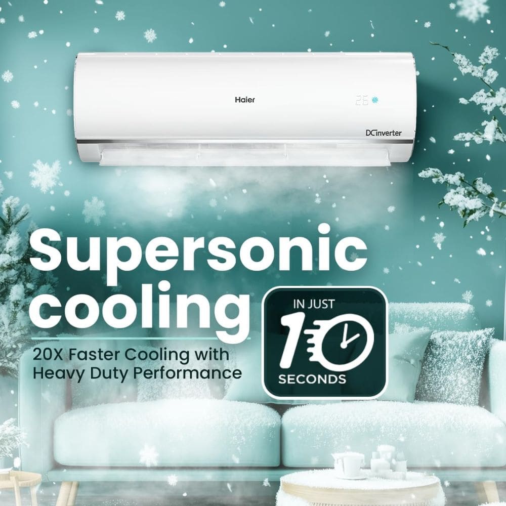 Haier 1.5 Ton 3 Star Inverter Split Air Conditioner (HSI52KU-CAI3NB-I)