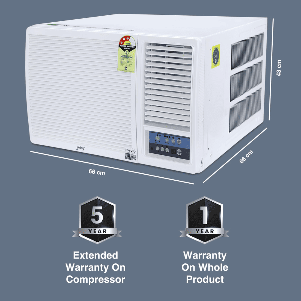 Godrej 1.5 ton 3 Star Fixed Speed Window Air Conditioner (WFC 18UTC3-WWB)