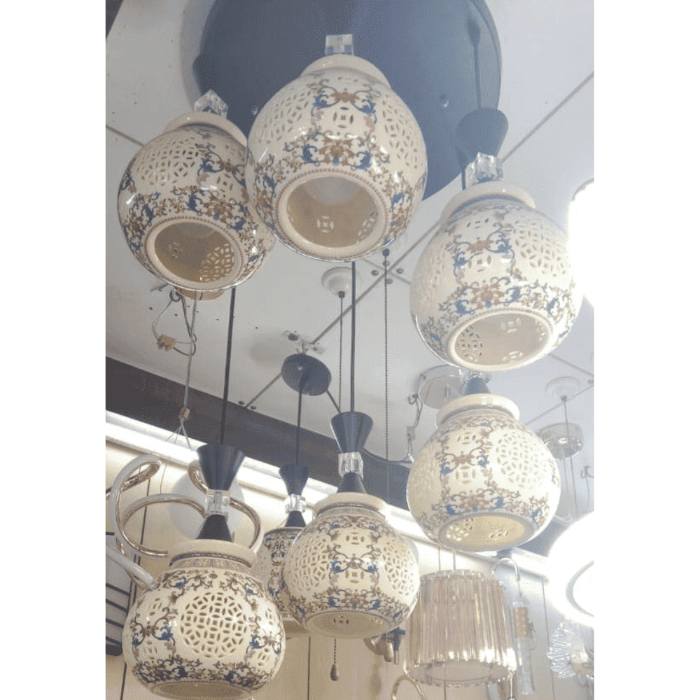 Ceiling Lamp Shades Handmade LED Decorative Hanging Light for Home (Multi colour)