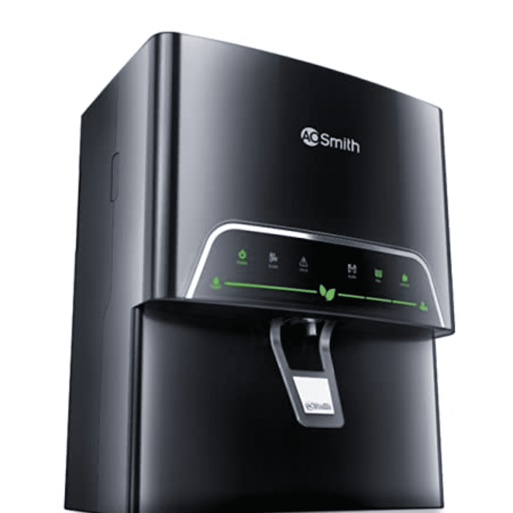 AO Smith P3 PROPLANET, 5 Ltrs Storage, RO+MF Wall Mountable Water Purifier, Black