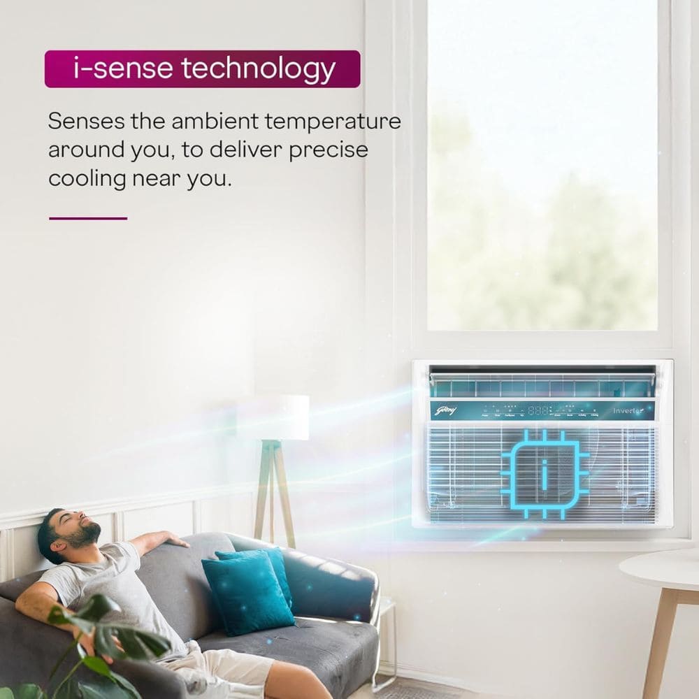 Godrej 1.5 ton 3 Star inverter Window Air Conditioner (WIC 18W3TG)