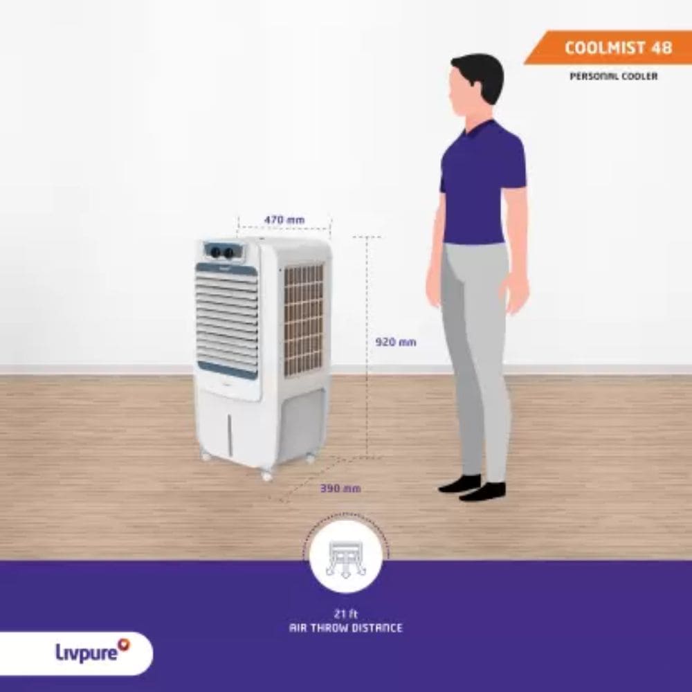 Livpure 48 Ltrs Desert Room/Personal Air Cooler (liv-coolmist-48L)