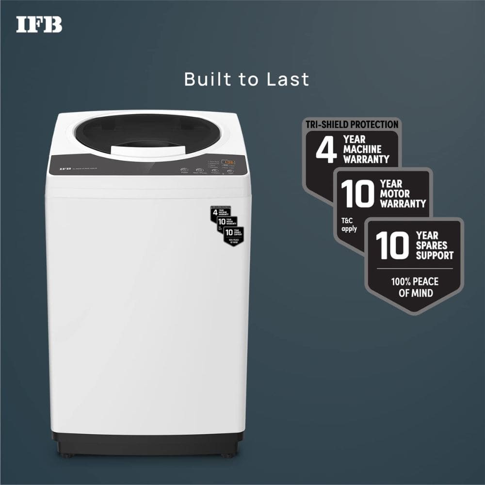 IFB 6.5 Kg 5 star Fully-Automatic Top Load Washing Machine Appliance (TL-REW 6.5KG AQUA, Silver)