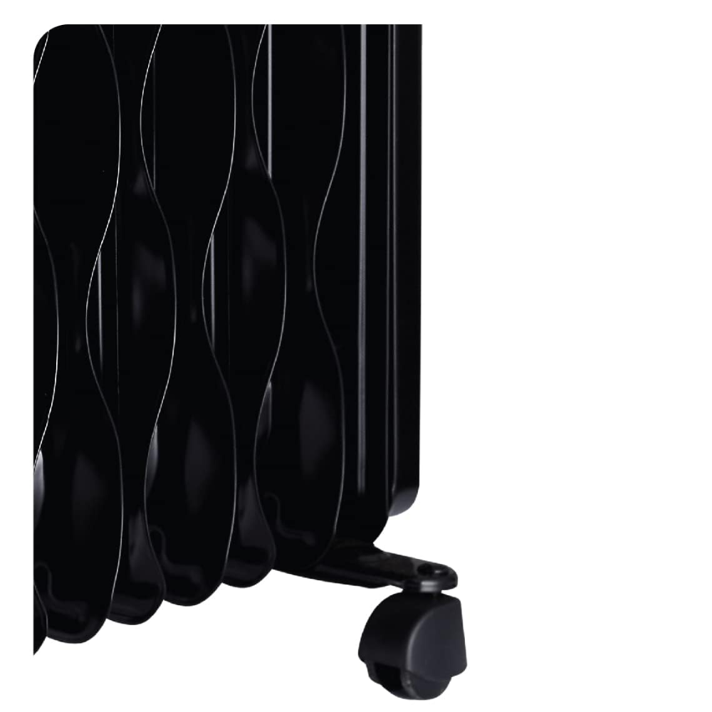 Havells 15 Wave Fins, 2900 Watts Oil Filled Radiators Room Heater with PTC Fan (GHROFBZK290, Black)