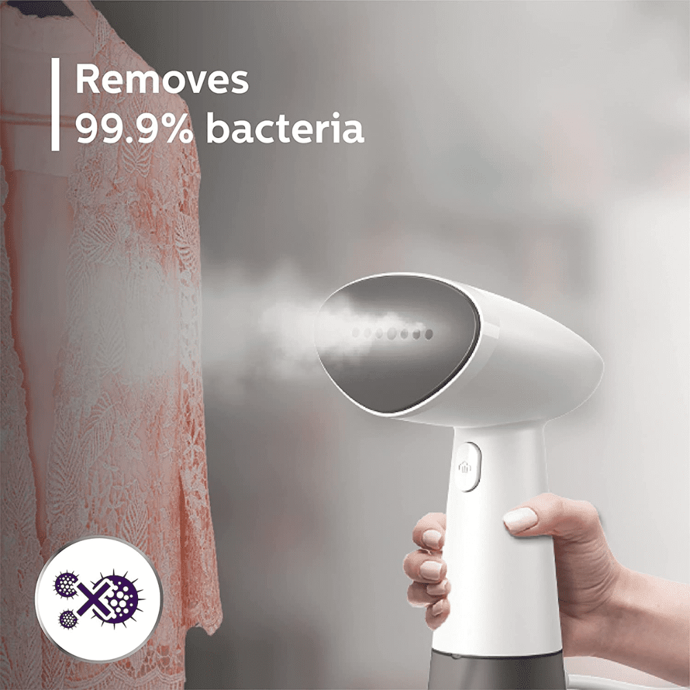 Philips STH1010/10,  900 Watt Handheld Garment Steamer (White & Grey)