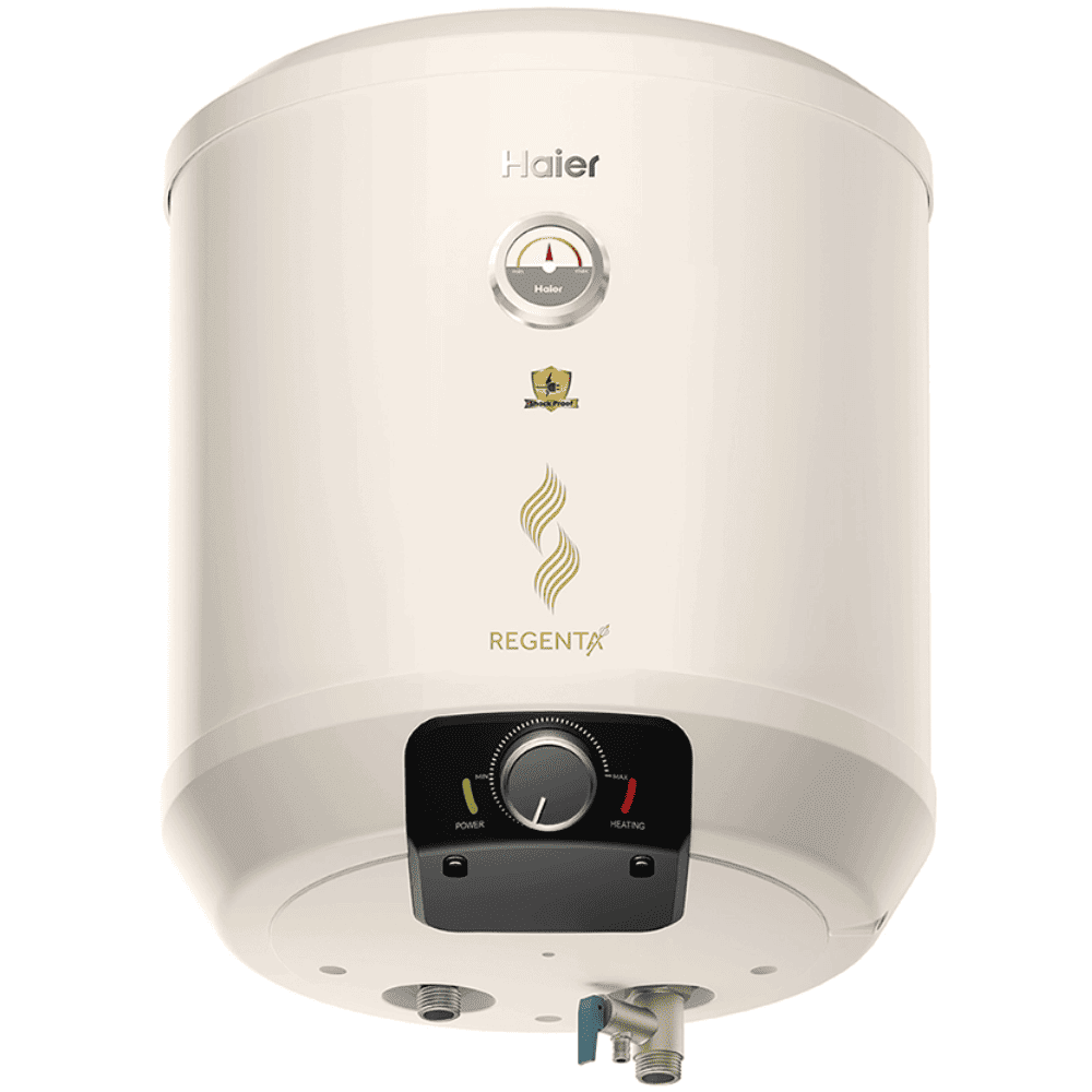 Haier 15 Ltrs Storage 5 Star Wall Mounting Water Heater Geyser (ES15V-REGENTA (I) White)
