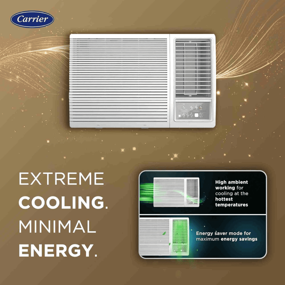 Carrier 1.5 Ton 5 Star Inverter Window Air Conditioner (19K ESTRELLA M Fxi, CIW19EC5R35F0)