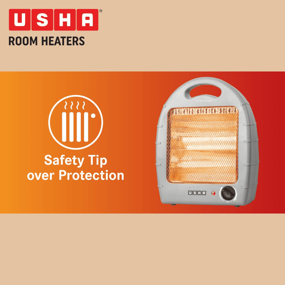 Usha 800 Watts Instant Heating Halogen Room Heater (HH4002)