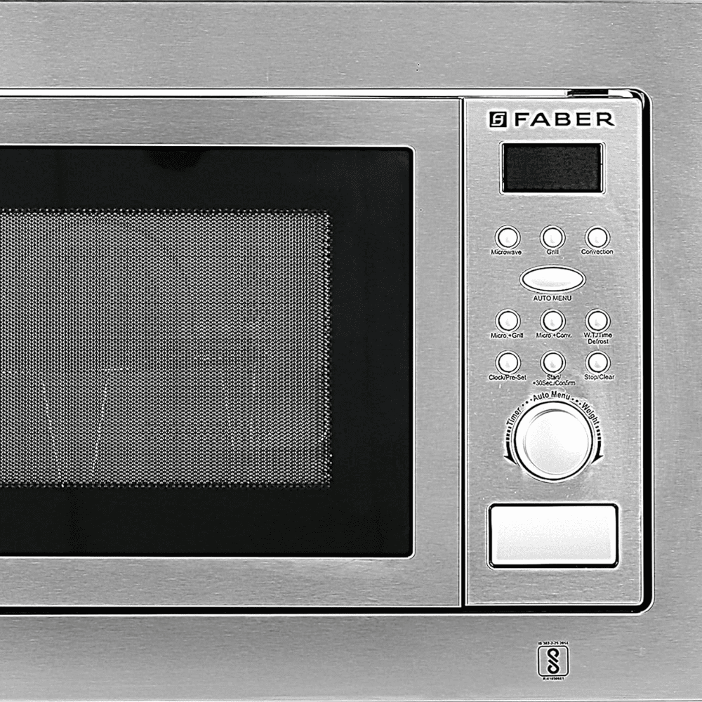 Faber 25 Ltrs Stainless Steel Convection Microwave Oven (FBIMWO 25 LCGS/FG,Silver)