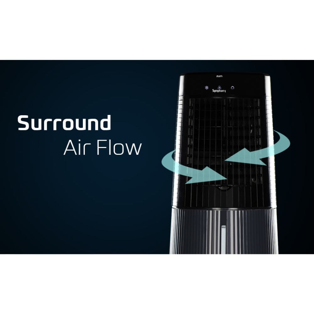 Symphony 6 Ltrs Personal Pedestal Cooling Fan Air Cooler (Duet i-S)
