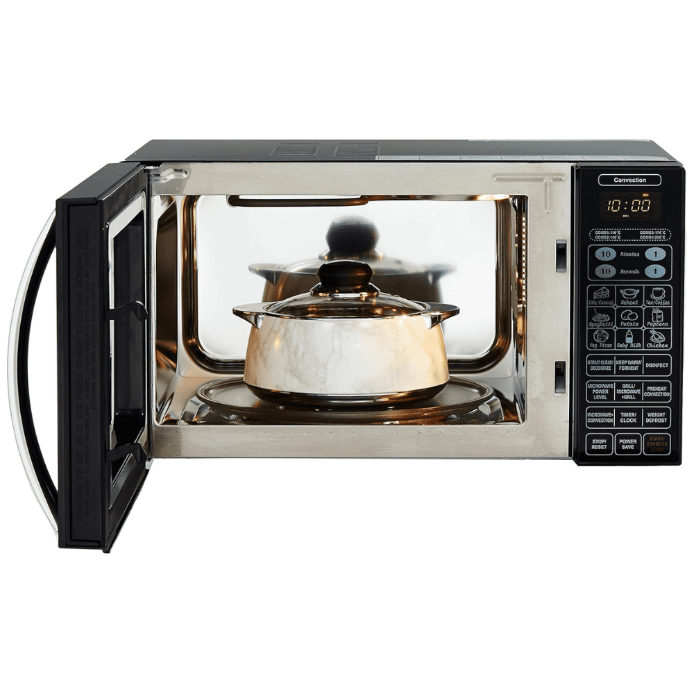 IFB 23 Ltrs Convection Microwave Oven with Mechanical Knob (23BC4,Black+Floral Design)