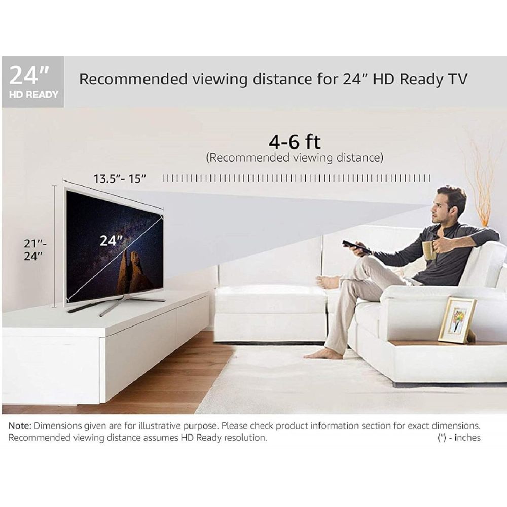 Samsung UA32T4340BKXXL, 32 Inches, HD Smart LED TV, Glossy Black