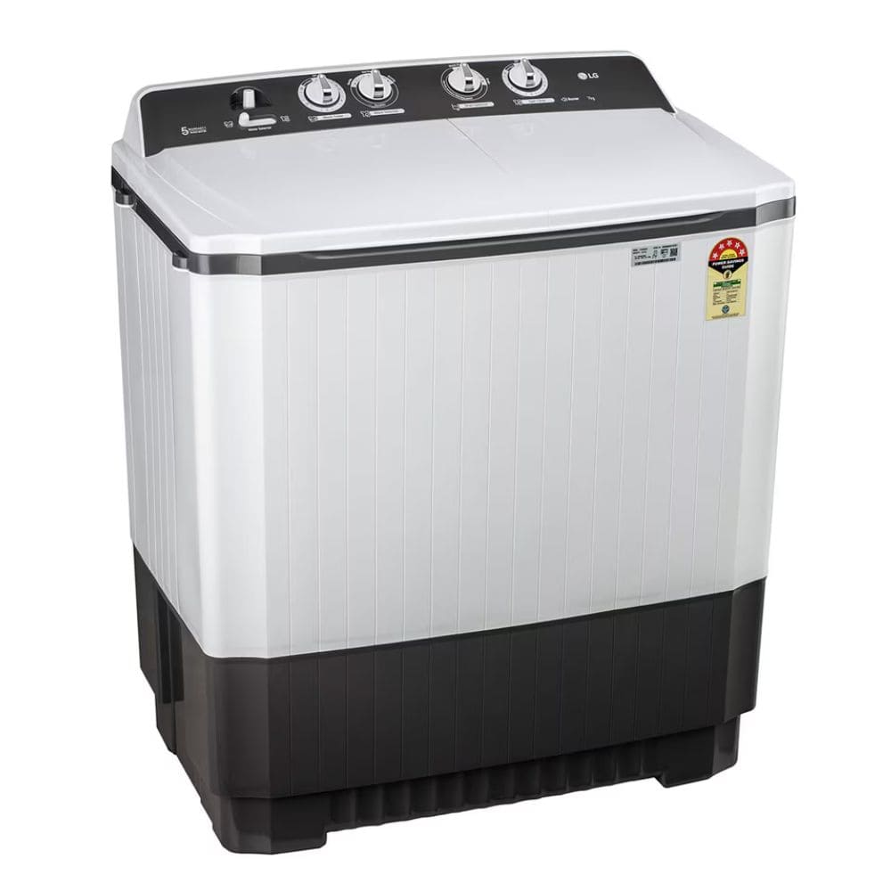 LG 7 Kg 5 Star Semi-Automatic Top Load Washing machine (P7010NGAZ, Black)