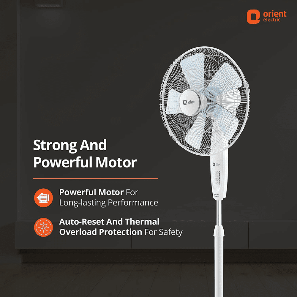 Orient Electric Wind 70 Pro, 400mm 5 Blade Pedestal Fan