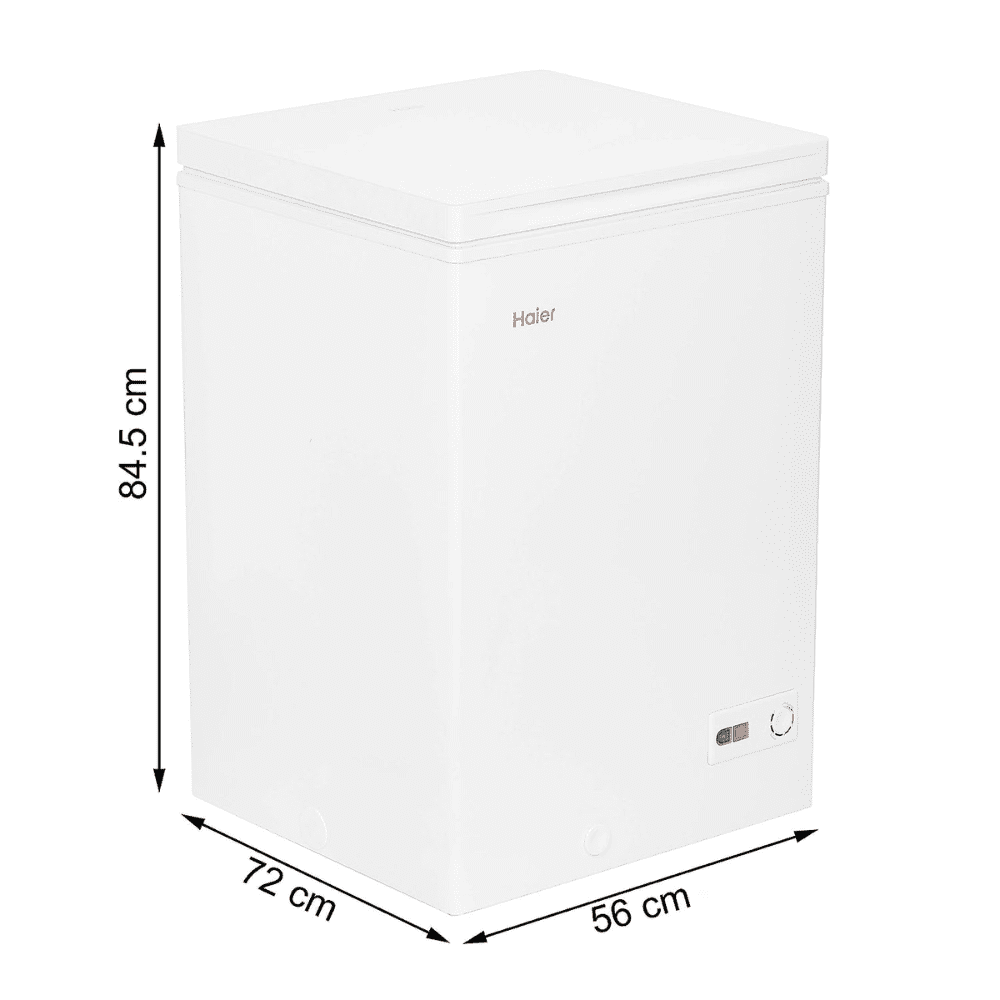Haier HCF 175HC, 142 Ltrs Hard Top Convertible Single Door Deep Freezer, White