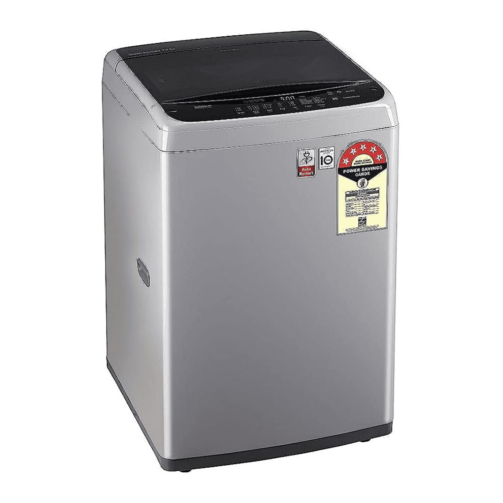 LG 7 Kg 5 Star Fully-Automatic Top Load Washing machine (T70SPSF1ZA, Silver)