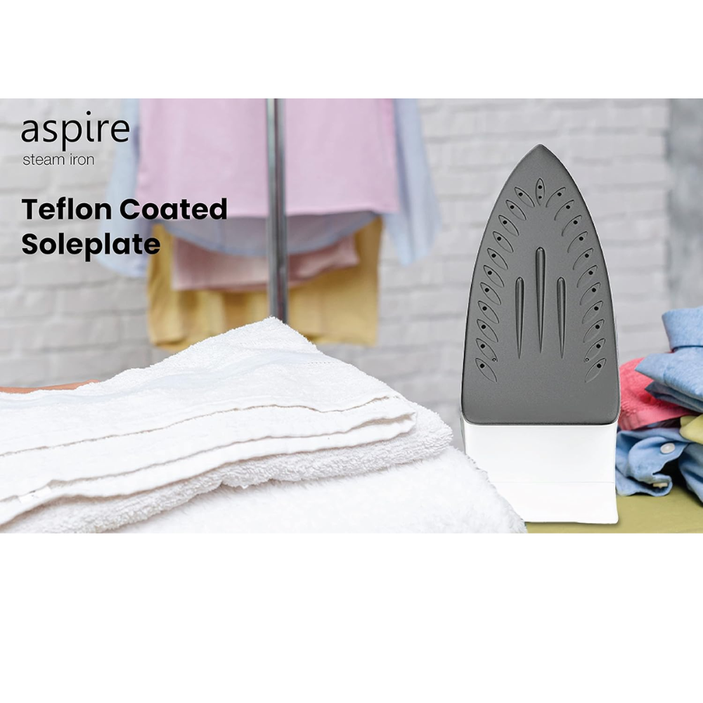 Havells ABS Aspire, 1400 Watts Steam Iron Press with Steam Burst Anti Drip Function (Red)