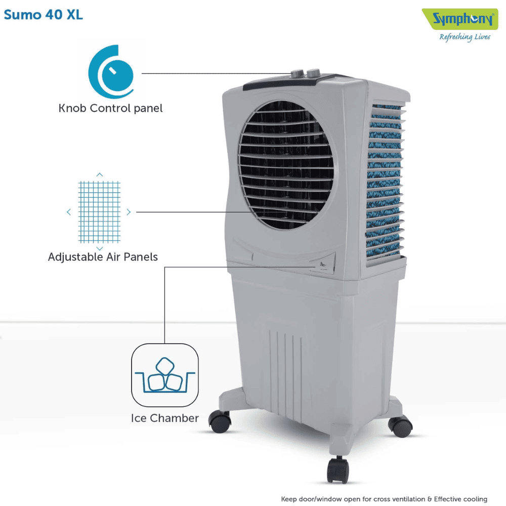 Symphony 40 Ltrs Personal Air Cooler (Sumo 40XL)