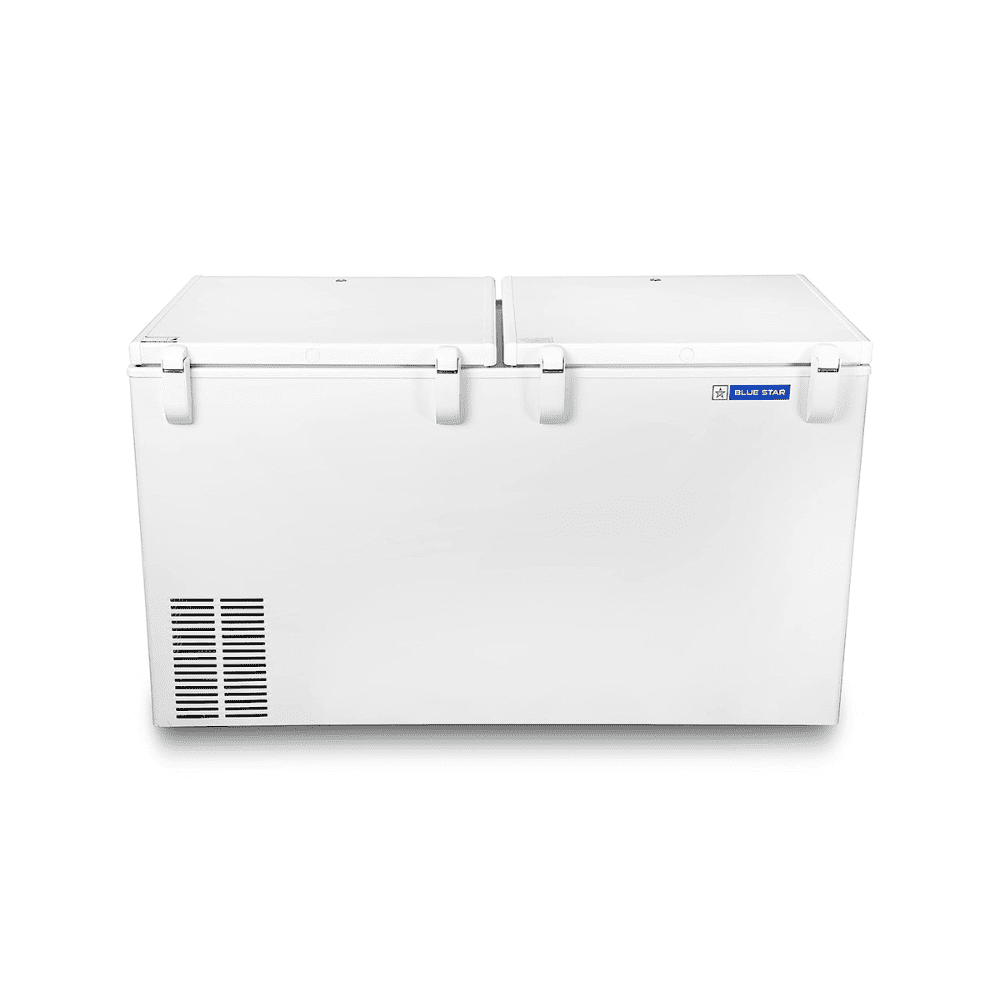 Blue Star CHFDD500MGPW, 484 Ltrs  Double Door Deep Freezer, White