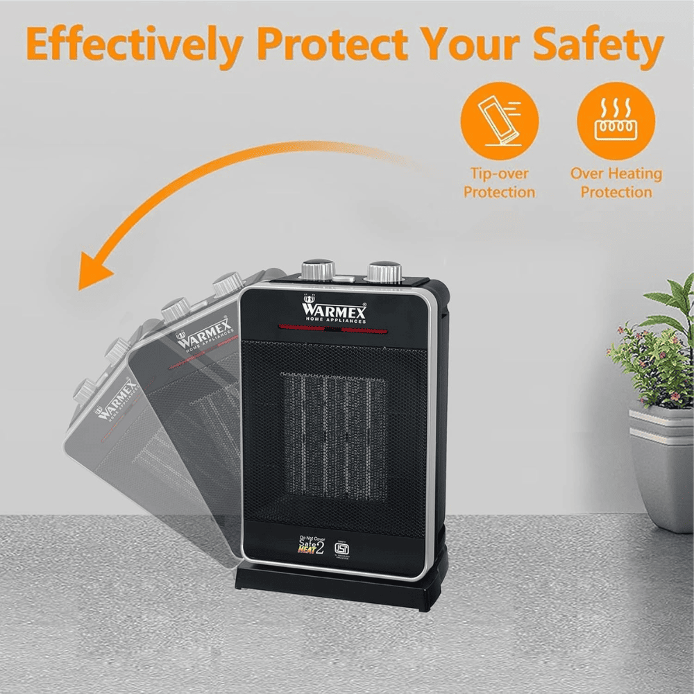 Warmex 2000 Watts PTC Fan Room Heater (PTC99N Black)
