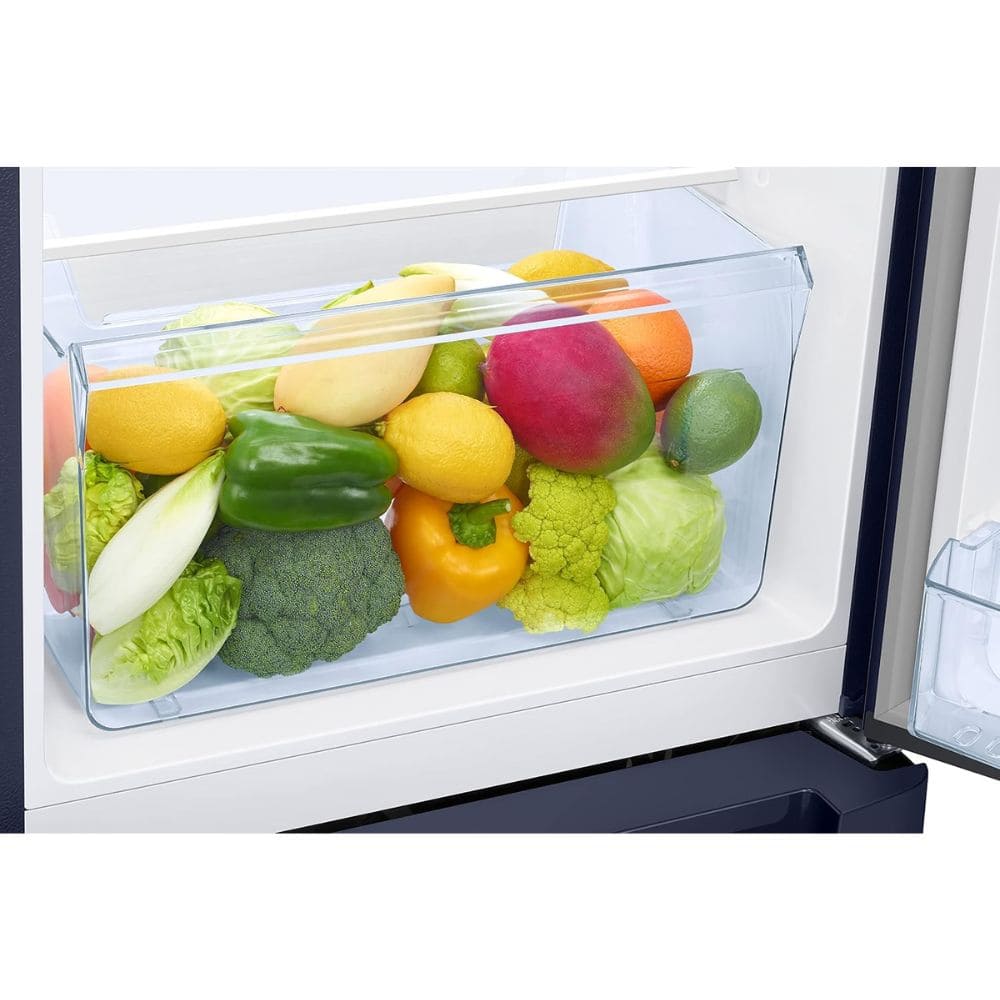 Samsung 189 Ltrs, 4 Star Digital Inverter, Direct Cool Single Door Refrigerator (RR21H2H24UZ, Midnight Blossom Blue)