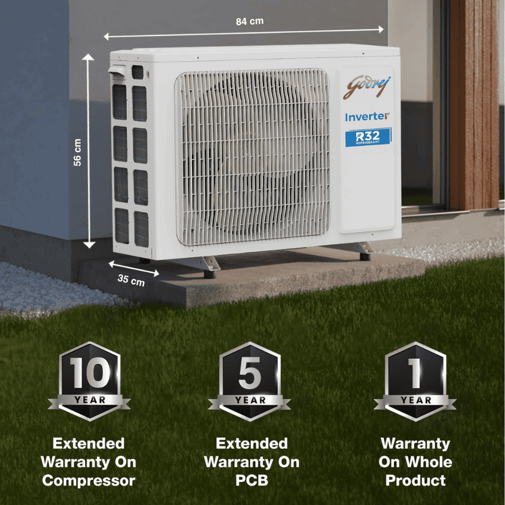 Godrej 1.5 ton 3 Star Inverter Split Air Conditioner Copper (1.5T SIC 18DTC3 VYQ IOT)