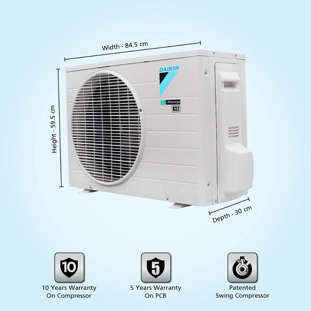 Daikin 1.5 ton 5 Star Inverter Split Air Conditioner (JTKJ50U)