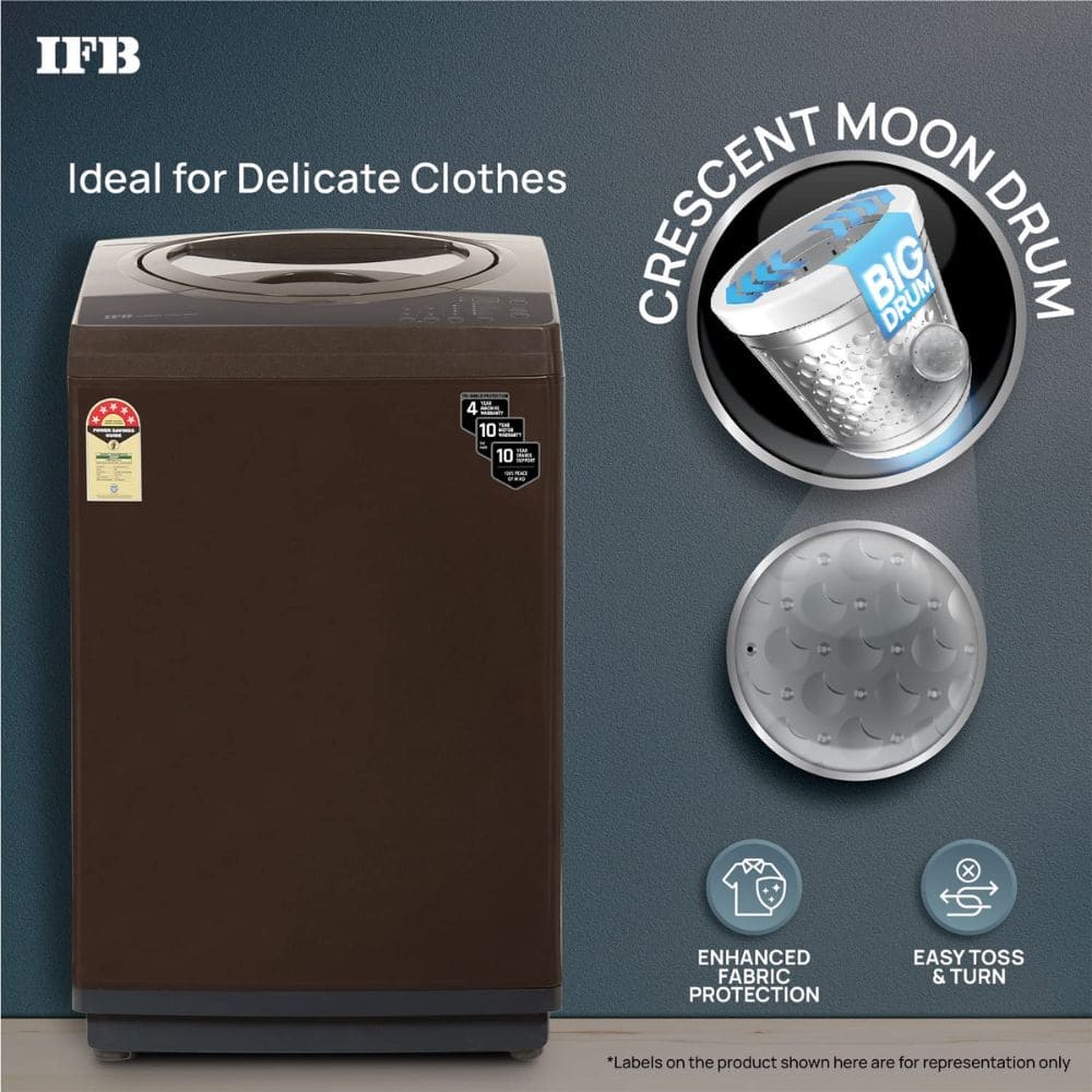 IFB 7 Kg 5 star Fully-Automatic Top Load Washing Machine (TL-R1BRS 7.0KG AQUA, Brown)