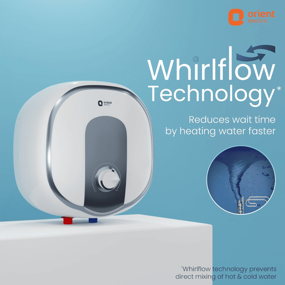 Orient 25 Ltrs Storage 5 Star, Wall Mounting Water Heater Geyser (Aquator +25L, White)