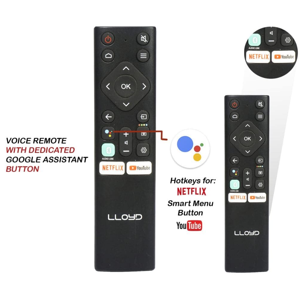 Lloyd 32HS411F, 32 Inches HD Smart LED TV, Black
