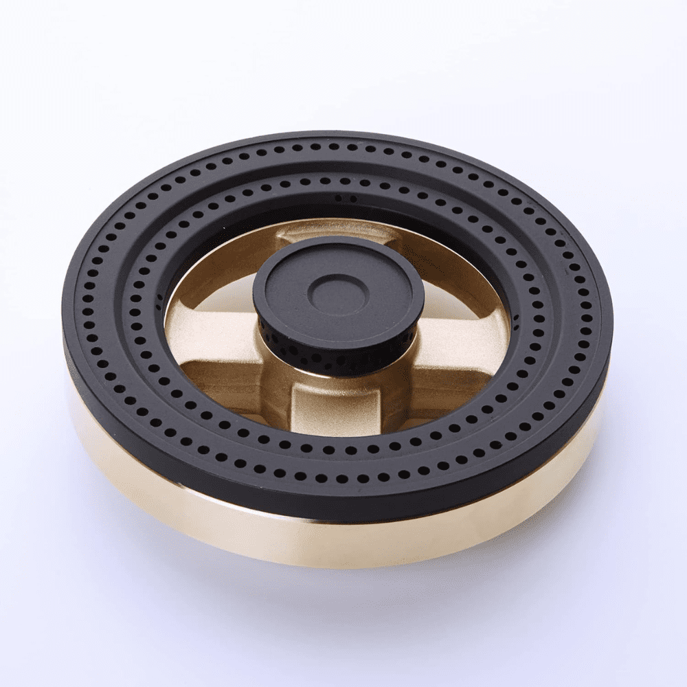 Elica Hob 3 Burner 75 cm Auto Ignition Glass Top Full Brass Burners 1 Small and 2 Medium Gas Stove (FLEXI DFS 375 DX,Black)