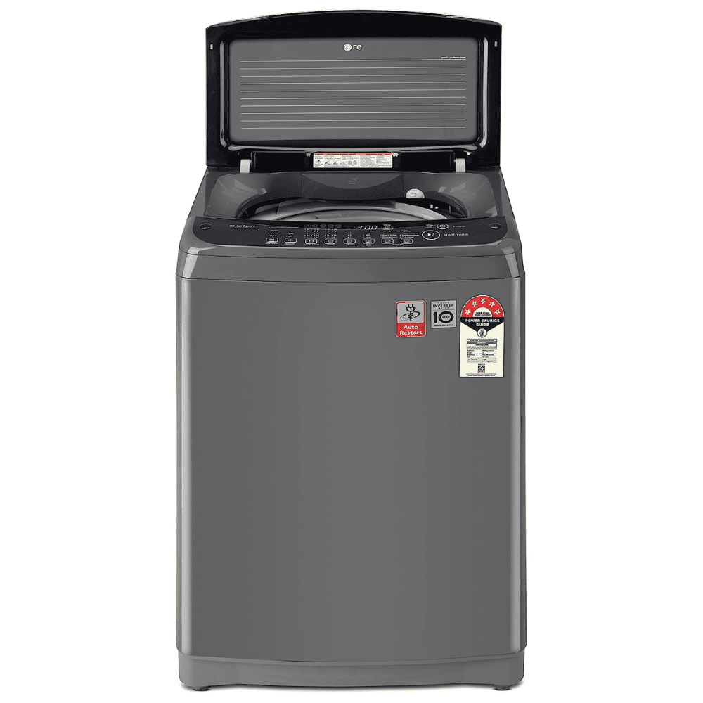 LG 8 Kg 5 Star Fully-Automatic Top Load Washing machine (T80VBMB1Z, Black)