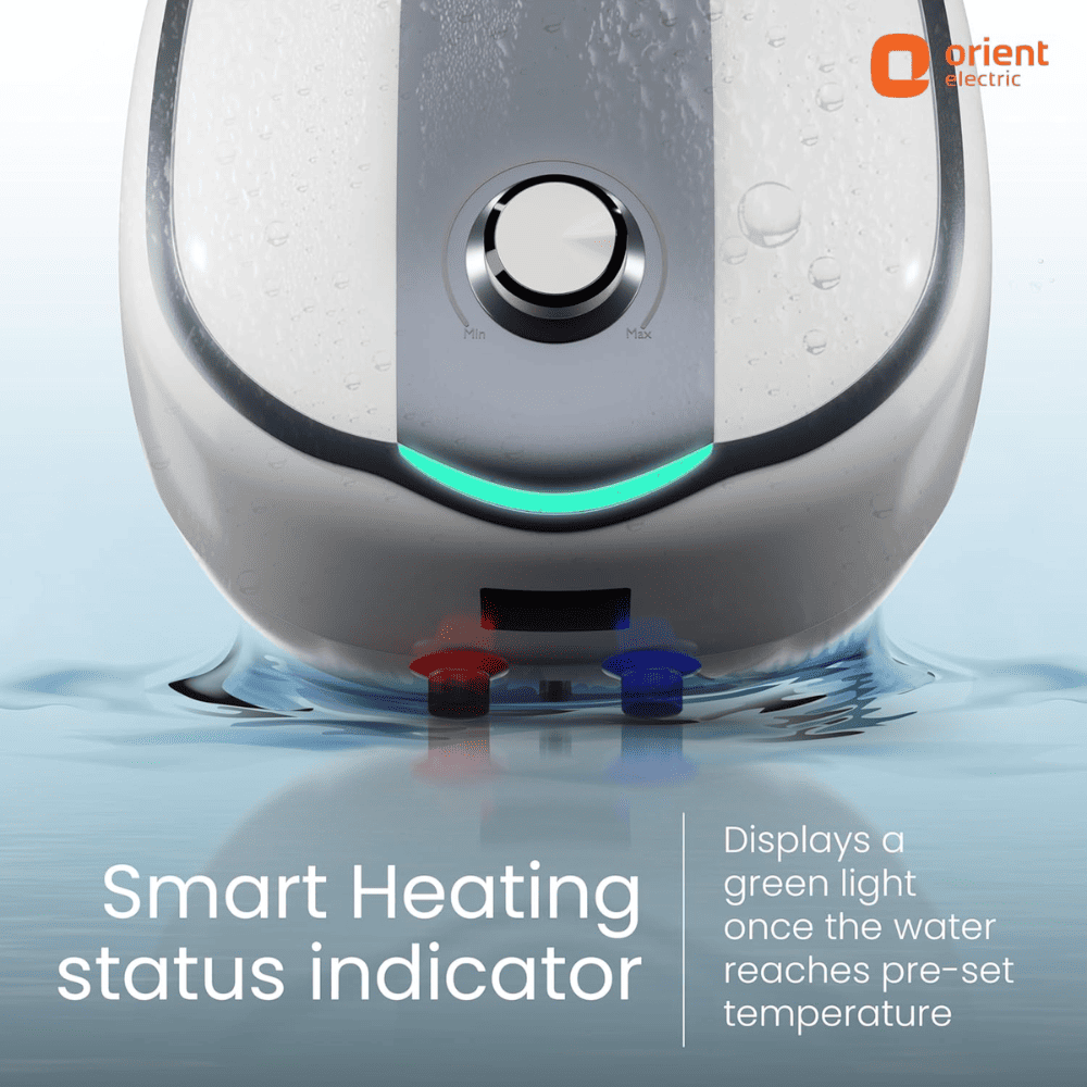 Orient 25 Ltrs Storage 5 Star, Wall Mounting Water Heater Geyser (Aquator +25L, White)