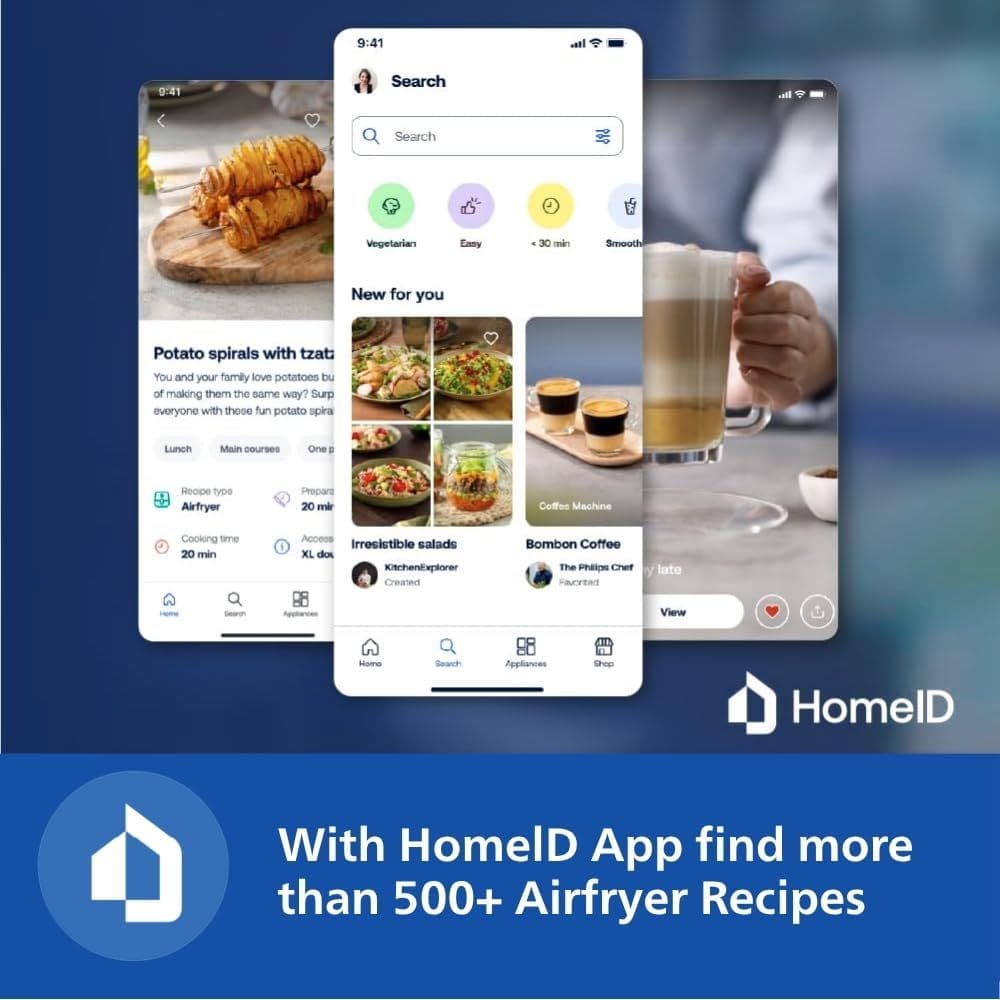 Philips 4.2 Litres Electric Air Fryer, Preset Temperature Ccontrol (NA120/00)