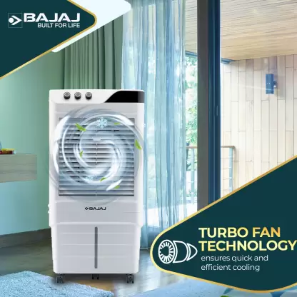 Bajaj DMH90 Neo, 90 Ltrs Portable Desert Room Air Cooler