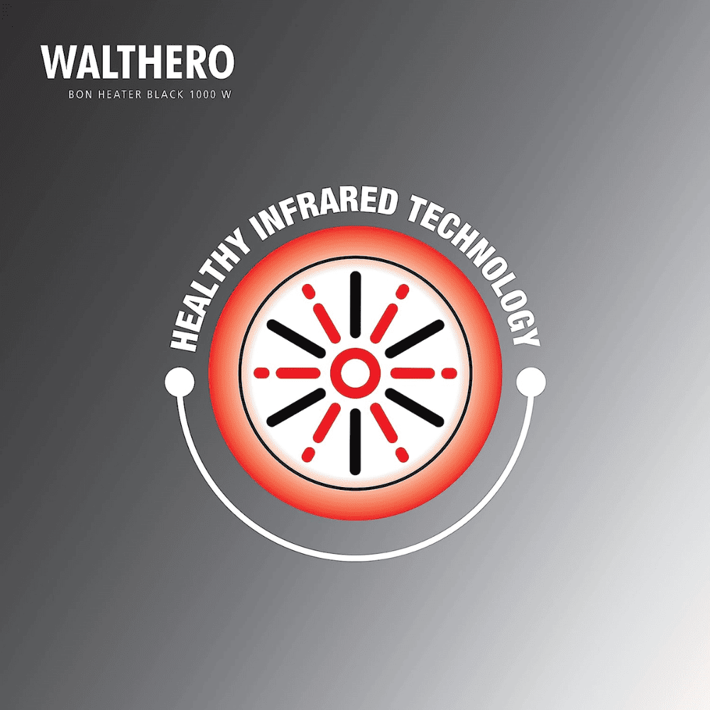 Havells 1000 Watts WALTHERO Carbon Room Heater, Black