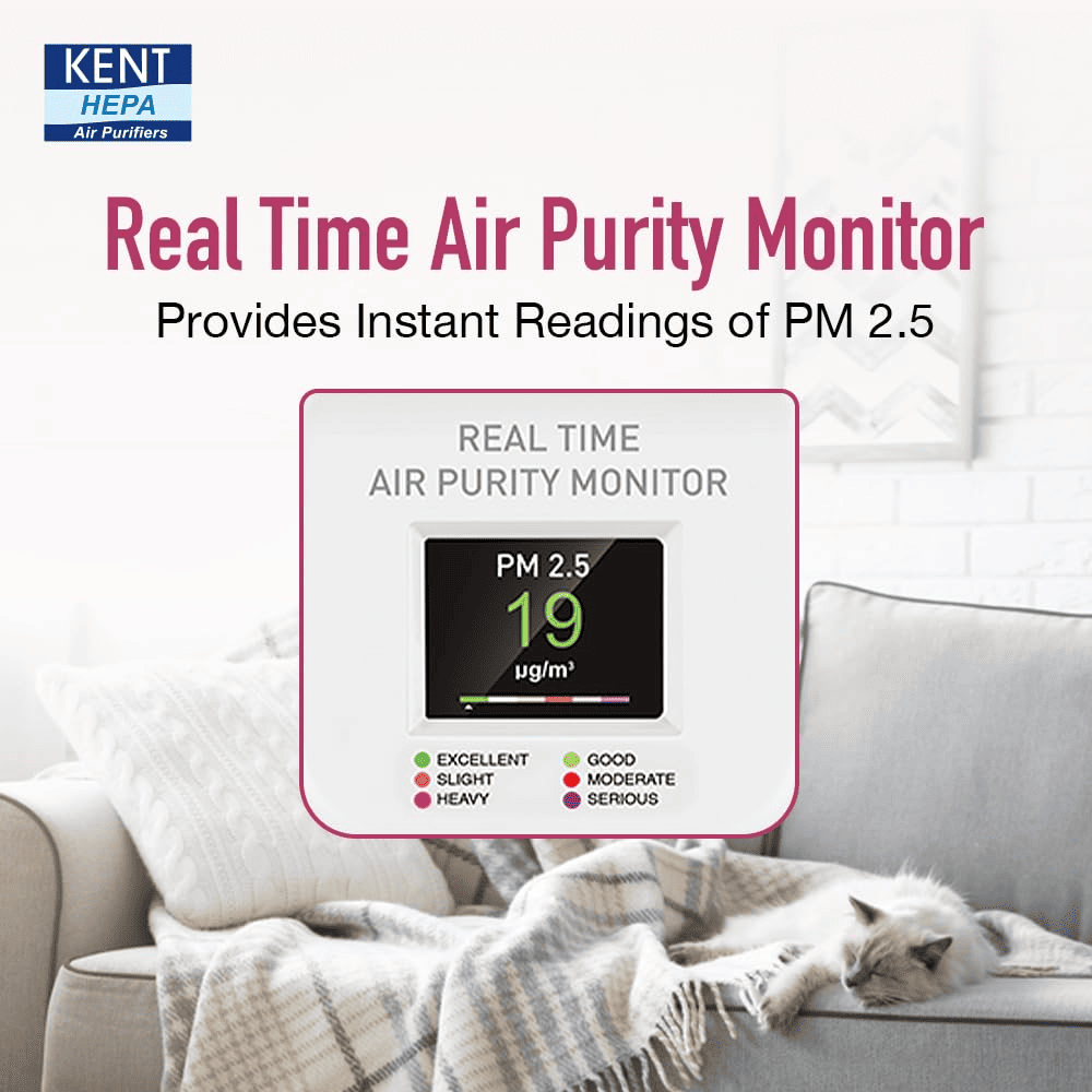 Kent Alps+UV H13 HEPA & Activated Carbon Filters Air Purifier
